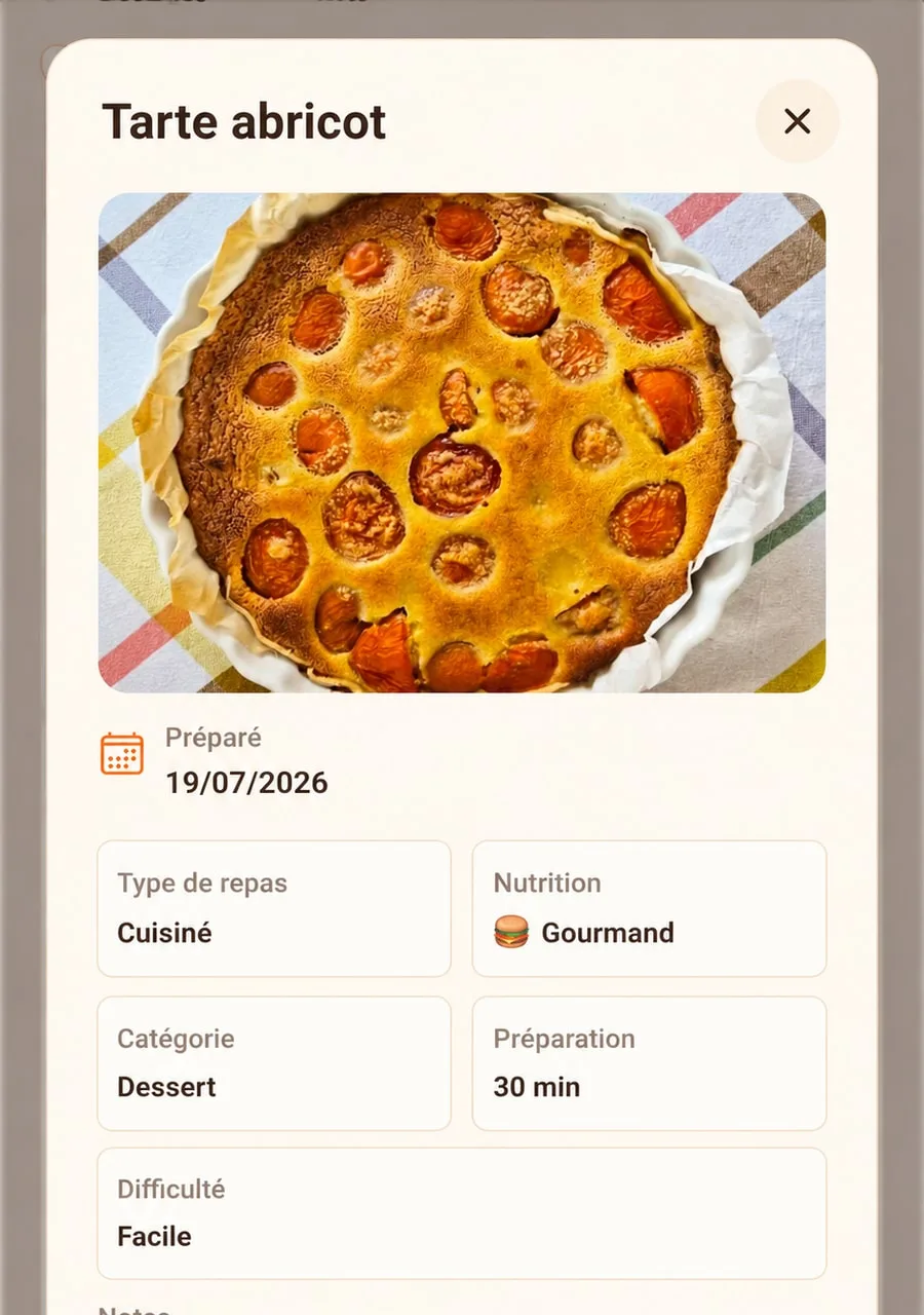 Keep your recipes